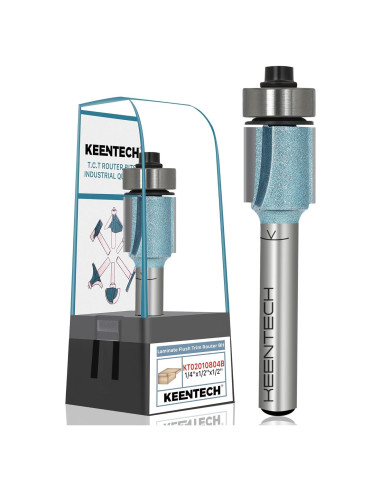 Broca de Router KEENTECH 6,35mm Eje 12,7mm Diámetro