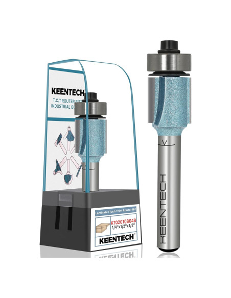 Broca de Router KEENTECH 6,35mm Eje 12,7mm Diámetro