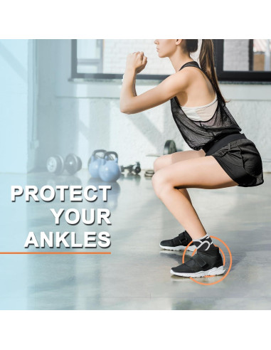 Faja para Tobillo Vigorwise Soporte Ajustable Gris