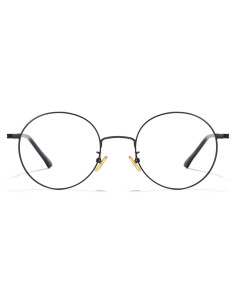 Gafas de luz azul redondas Cyxus con protección UV - Negro