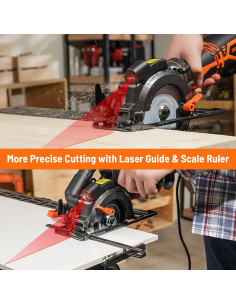 Sierra Circular DOVAMAN MCS01A 710W 6 Cuchillas Laser 2
