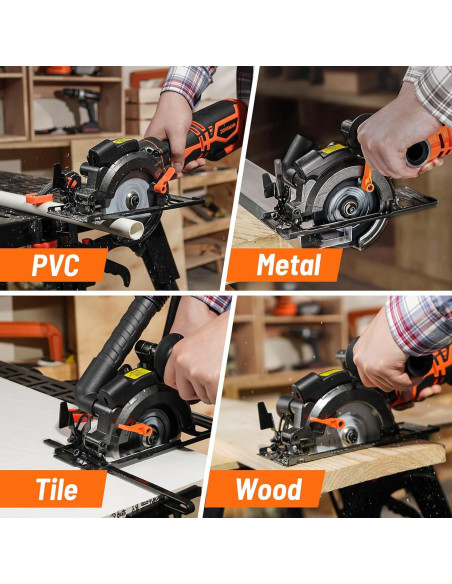 Sierra Circular DOVAMAN MCS01A 710W 6 Cuchillas Laser