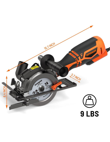 Sierra Circular DOVAMAN MCS01A 710W 6 Cuchillas Laser