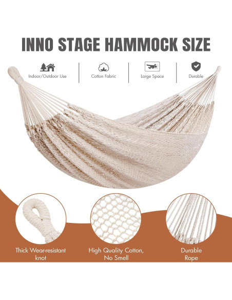 Hamaca Maya Tejida a Mano HappyPicnic Matrimonial 304.8x170.2cm