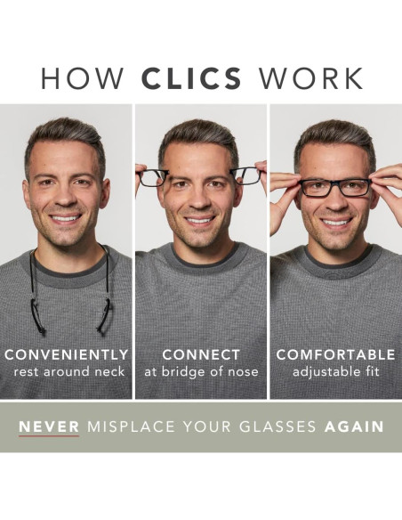 Gafas de lectura CliC Original Expandable 2.5x Azul Mate