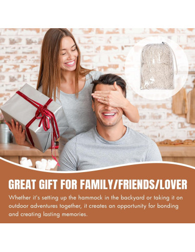 Hamaca Maya Tejida a Mano HappyPicnic Matrimonial 304.8x170.2cm