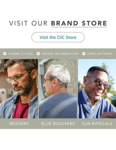 Gafas de lectura CliC Original Expandable 2.5x Azul Mate