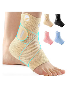 Soporte de Compresión para Tobillo ZOELION Beige Mediano