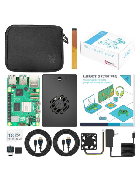 Kit de Inicio Vilros Raspberry Pi 5 - Aluminio Refrigerado 128GB