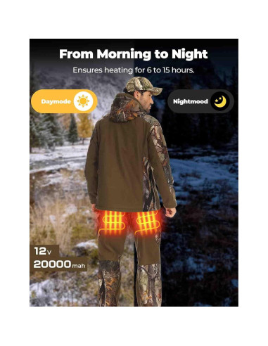 Pantalones Calentados KEMIMOTO para Hombres 12V 20000mAh