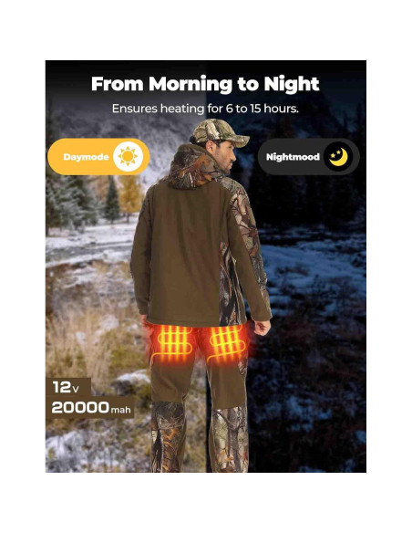 Pantalones Calentados KEMIMOTO para Hombres 12V 20000mAh