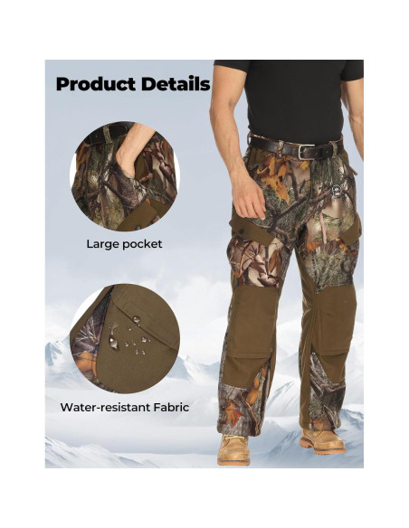 Pantalones Calentados KEMIMOTO para Hombres 12V 20000mAh