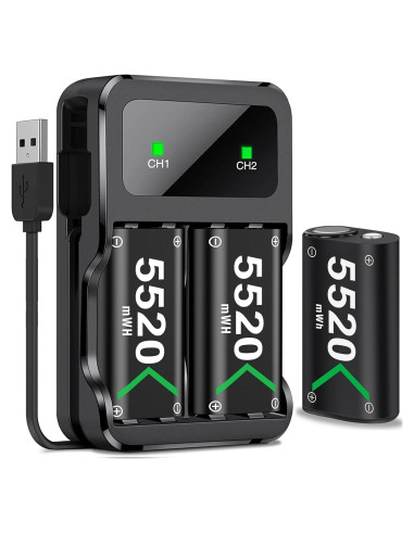 Paquete de Baterías Recargables DXKK 3x5520mAh para Xbox One/S/X