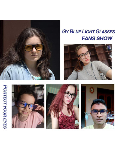 Gafas de Luz Azul Gysnail Unisex BL-2140 Naranja