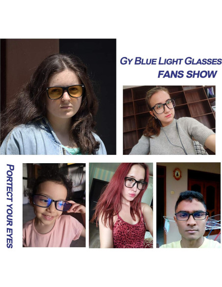 Gafas de Luz Azul Gysnail Unisex BL-2140 Naranja