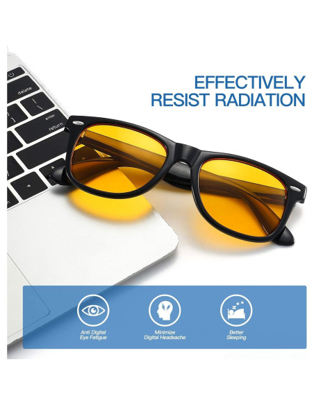 Gafas de Luz Azul Gysnail Unisex BL-2140 Naranja