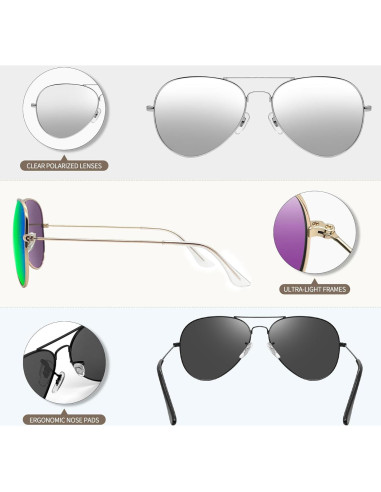 Gafas de sol polarizadas Joopin UV400 para hombres y mujeres