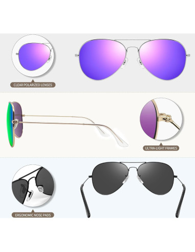 Gafas de Sol Polarizadas Joopin UV400 para Hombres y Mujeres