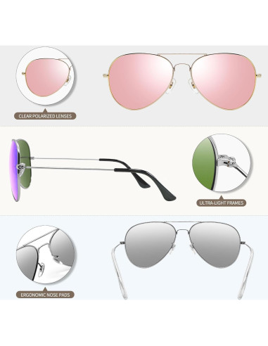 Gafas de sol polarizadas Joopin UV400 para hombres y mujeres