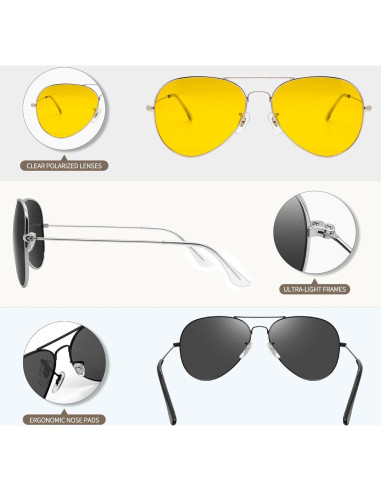 Gafas de Sol Joopin Polarizadas UV400 para Hombres y Mujeres