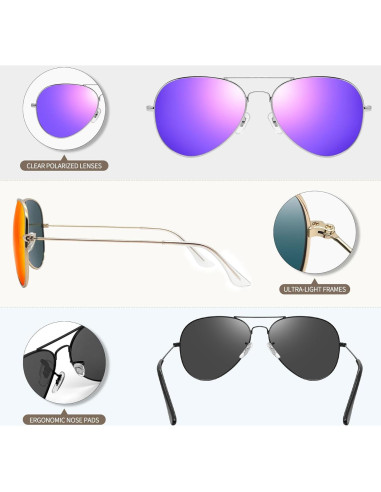Gafas de Sol Polarizadas Joopin UV400 para Hombres y Mujeres