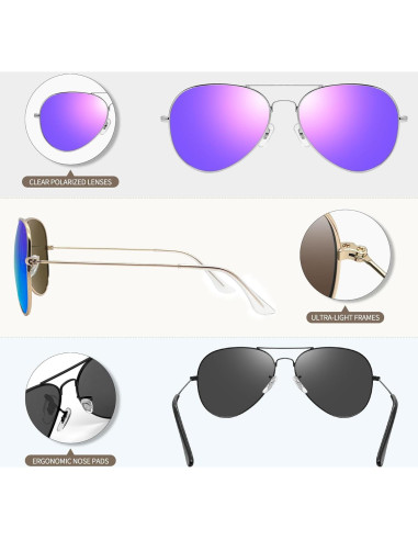 Gafas de sol polarizadas Joopin UV400 para hombres y mujeres
