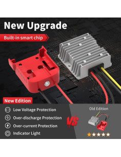 Convertidor de Voltaje DC 18V a 12V Kzreect 20A con Protección 2