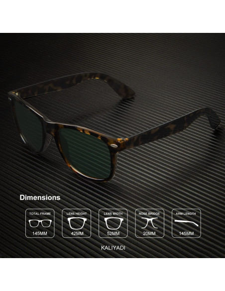 Gafas de sol KALIYADI polarizadas unisex con protección UV