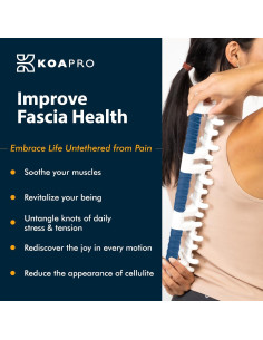 Masajeador de Fascia KOAPRO Cuerpo Completo Azul 45.72cm 2