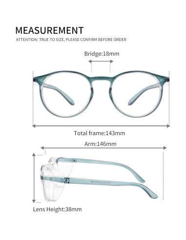 Gafas de seguridad Alsenor Redondas Anti UV y Luz Azul