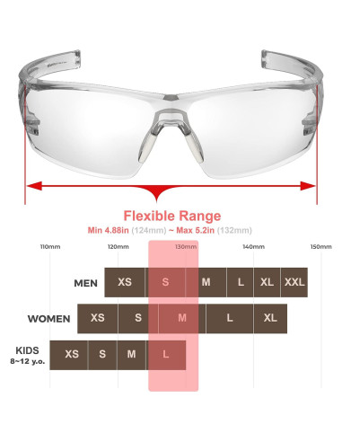 Gafas de Seguridad Huntersky HTS Anti-vaho y UV