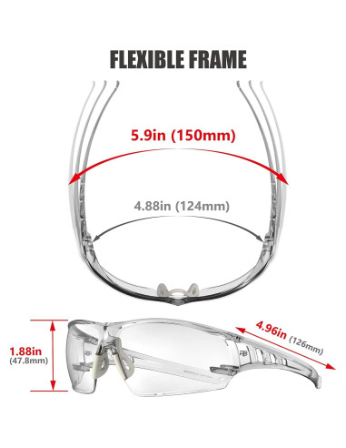 Gafas de Seguridad Huntersky HTS Anti-vaho y UV
