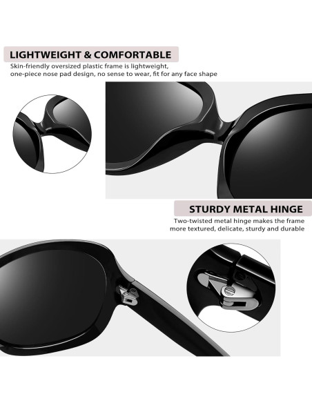 Gafas de sol grandes Joopin UV400 polarizadas para mujeres