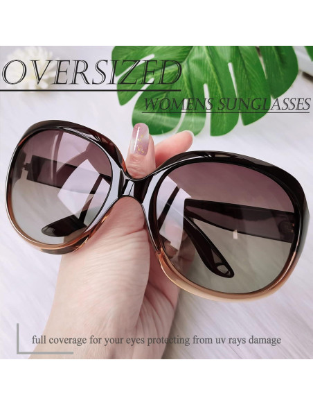 Gafas de sol grandes Joopin UV400 polarizadas para mujeres