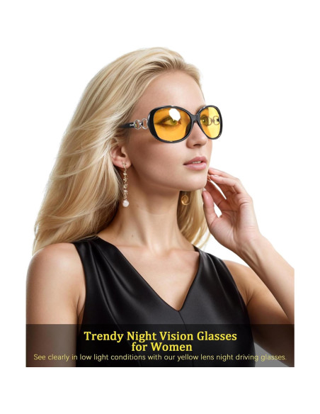 Gafas de Visión Nocturna Polarizadas TJUTR para Mujeres