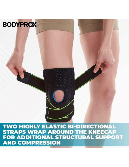 Faja de Rodilla Bodyprox con Estabilizadores y Gel - S/M