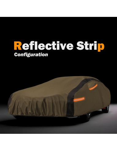 Funda de Coche Impermeable FSGRICH TK002 para Jeep Wrangler 2 Dr