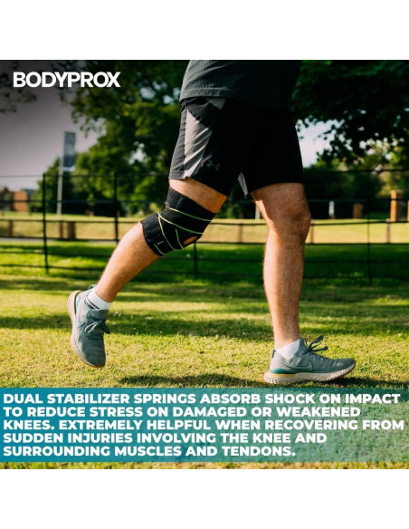 Faja de Rodilla Bodyprox con Estabilizadores y Gel - S/M