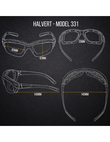 Gafas de Motocicleta WYND Blocker UV400 con Forro Removible