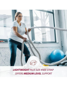 Rodillera Patelar KARM Talla Grande Soporte para Rodilla Negra 2