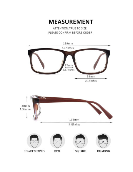 Gafas Transparentes GQUEEN Modelo FBAGQ12c Marrón