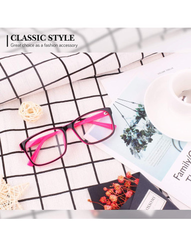 Gafas Transparentes GQUEEN Rectangulares UV 100% Mujeres