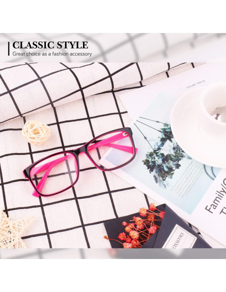 Gafas Transparentes GQUEEN Rectangulares UV 100% Mujeres