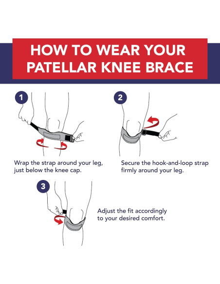 Correa de Tendón Patelar Dr. Arthritis - Alivio Dolor Rodilla Única Rosa