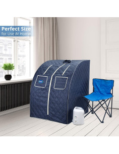 Sauna de vapor portátil Durasage DSS-XL-07 con silla 2
