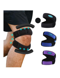 Faja de Rodilla FXSAVJOT Soporte Neopreno Ajustable Grande Negro