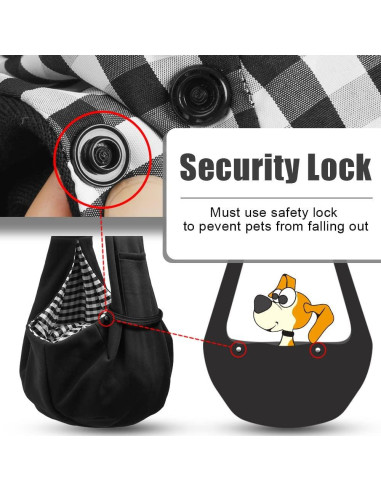 Transportín para Perros Pequeños TOMKAS - Negro - 0.9 a 3.2 kg