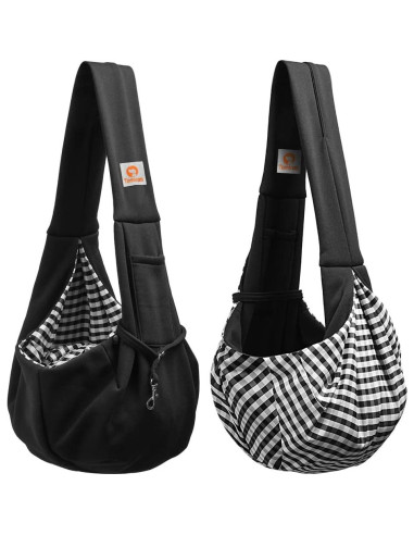 Transportín para Perros Pequeños TOMKAS - Negro - 0.9 a 3.2 kg