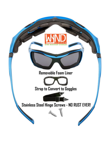 Gafas de Motocicleta WYND Blocker 329V2 Grandes UV400