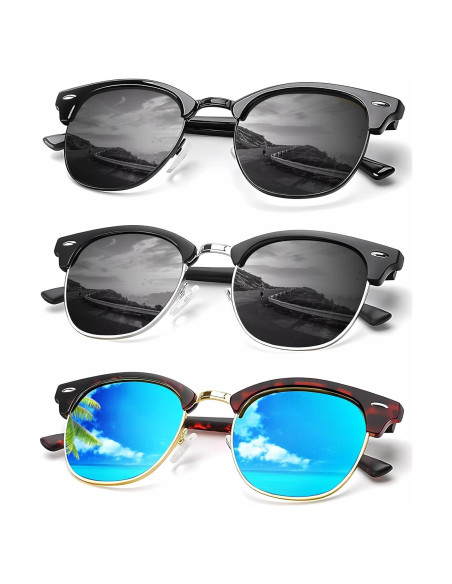 Gafas de sol KALIYADI polarizadas unisex retro UV400